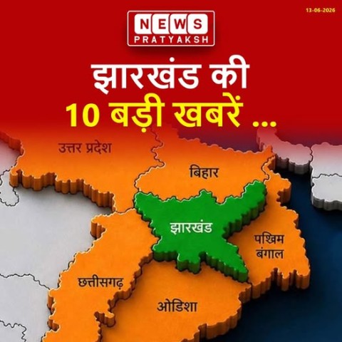 झारखंड की आज की टॉप 10 बड़ी खबरें |
